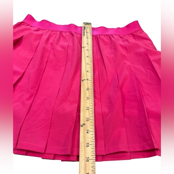 Rae Mode Pleated Tennis Skort Size XL Hot Pink Attached Shorts Pull On - Picture 6 of 12